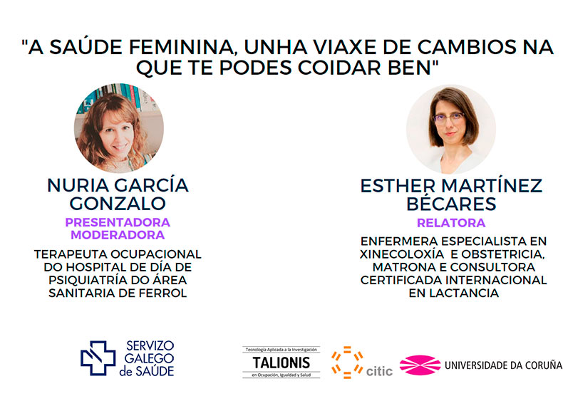 Cartel anunciador la charla de Nuria