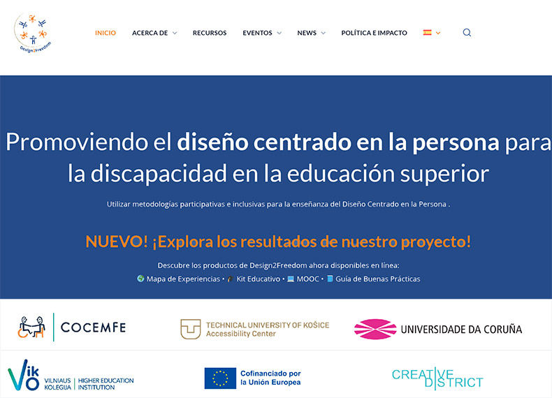 Logotipo proyecto ErasmusPlus DesingToFreedom