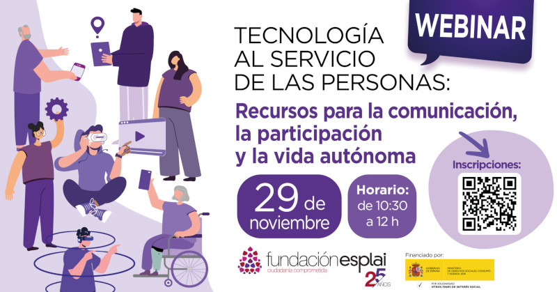 Cartel Webinar Innovación Digital para el Bienestar y la Inclusión de las Personas Mayores