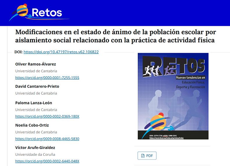 Captura pantalla revista del articulo