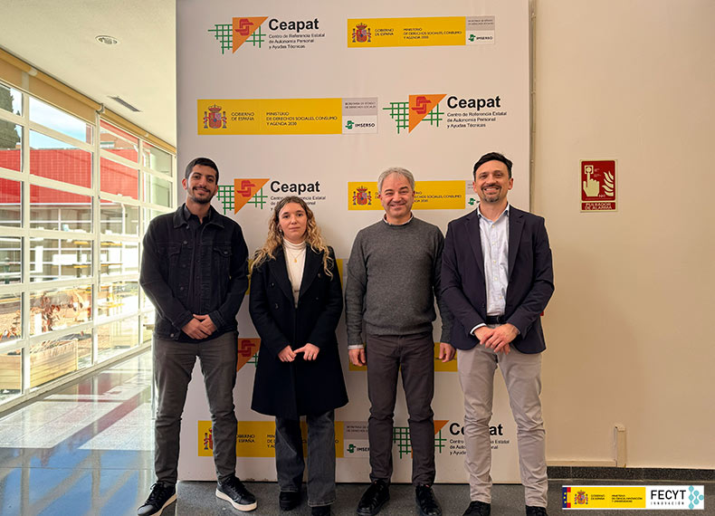 Foto de los profesores de la Universidad de Valladolid y de la UDC en el CEAPAT