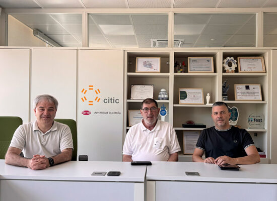 Manuel Penedo, Javier Pereira y Paulo Veloso se reunen en el CITIC