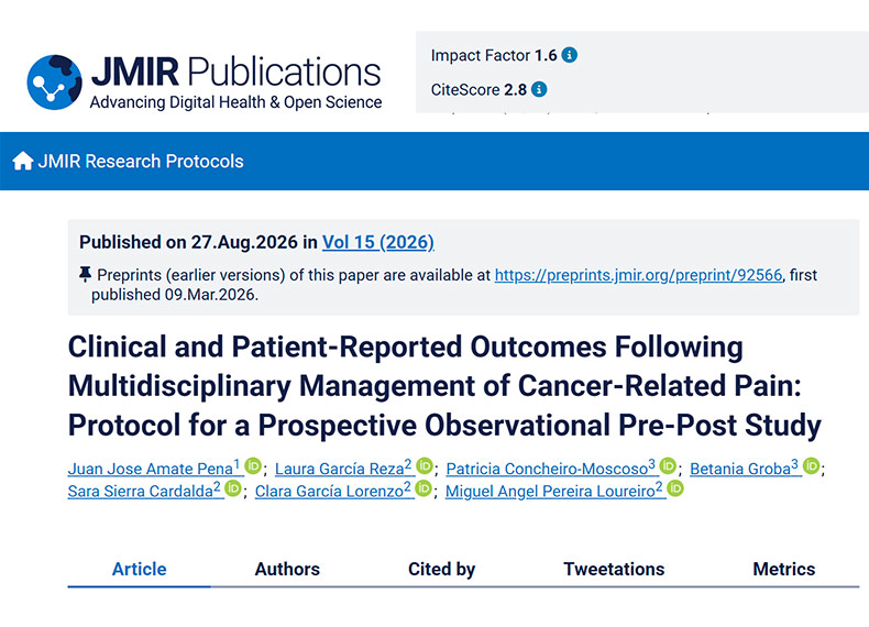 Captura de pantalla del articulo publicado en la revista JMIR Research Protocols