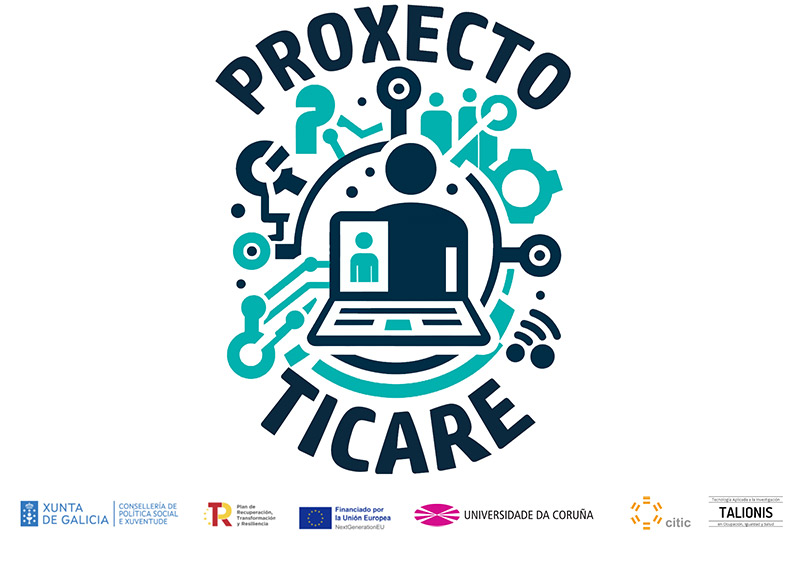 Logo_Proyecto TICARE con logos de las administraciones implicadas